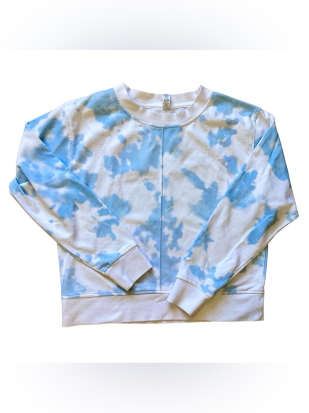 ZYIA, 100% cotton, sweatshirt, white and blue, VGUC, Size Medium